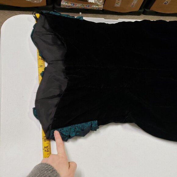 Vintage Jessica Mcclintock Womens Gunne Sax Babydoll Dress Size 12 Mini Velvet - Picture 6 of 9